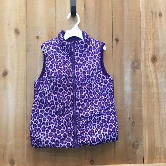 1989 Place Other - Place 1989 Purple Leopard Vest Size 7/8